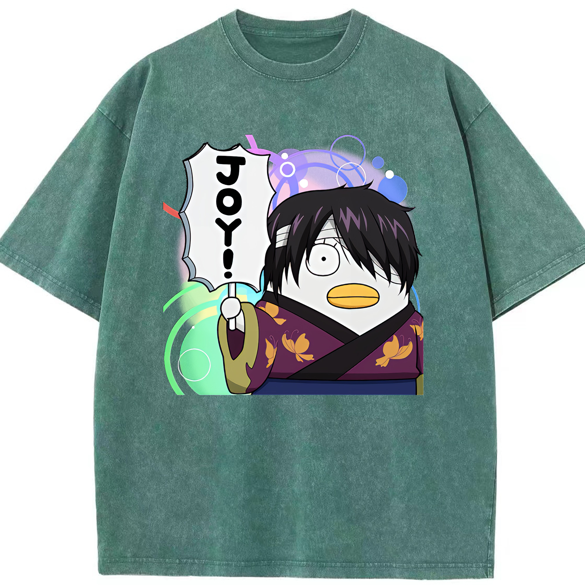 （画像用） ぎんたま 坂田銀時（さかたぎんとき） 神楽 志村新八（しむら しんぱち） GINTAMA Sakata Gintoki Kagura Shimura Shinpachi 綿100% ヴィンテージ風 半袖Tシャツ（フロントプリント）